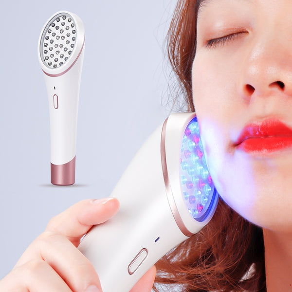 LED Photon Skin Rejuvenation Light Therapy Device – Red & Blue Light Acne Treatment, Wrinkle Reduction & Skin Repair Tool