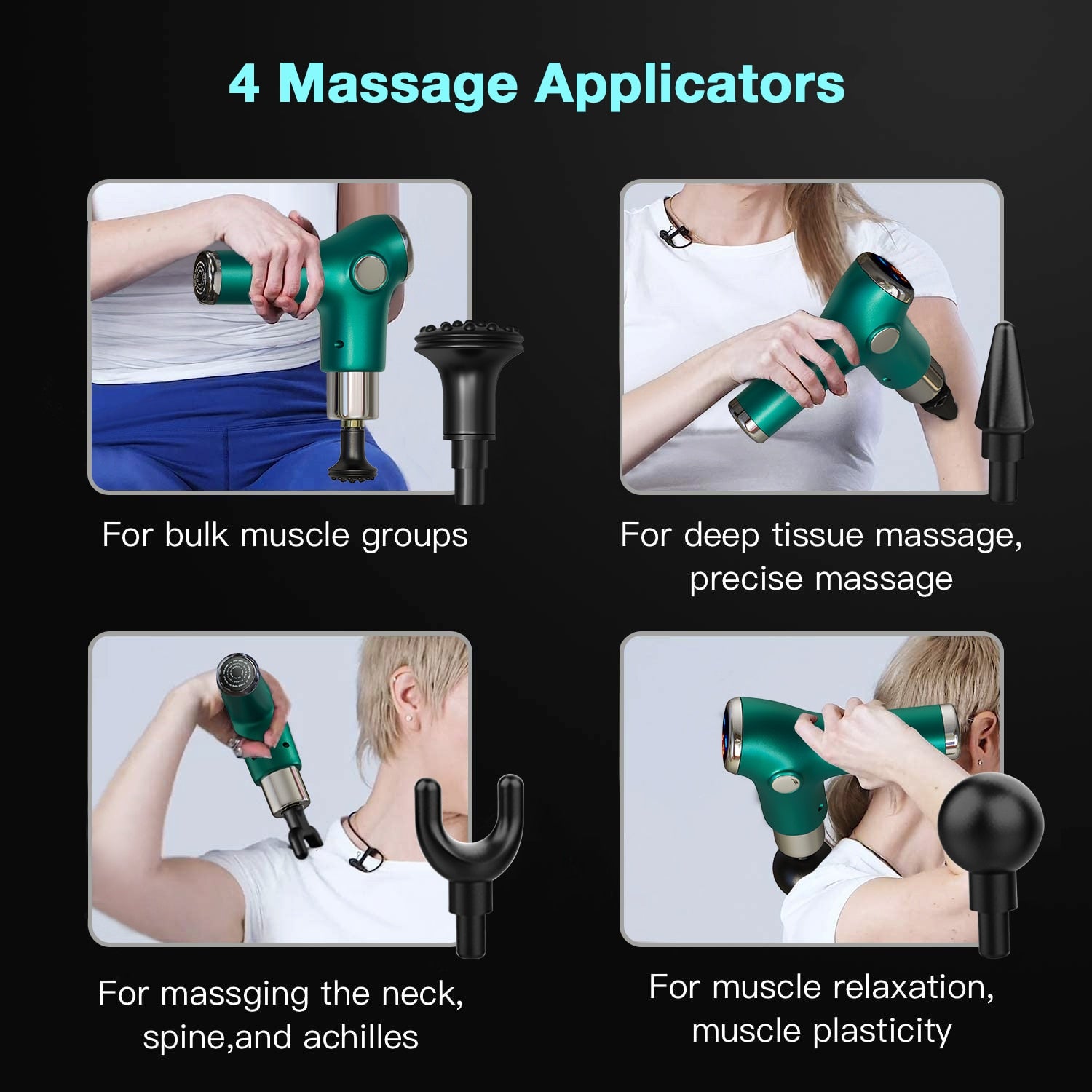 Mini Muscle Massage Gun – 32-Speed Deep Tissue Percussion Massager for Neck, Back & Full-Body Pain Relief