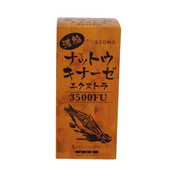 Style Japan Nattokinase Extra 3500FU – 330 Pills | Heart, Blood & Vascular Health Support