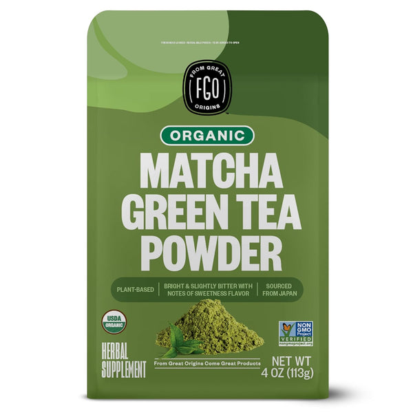 FGO Organic Matcha Green Tea Powder - 113g