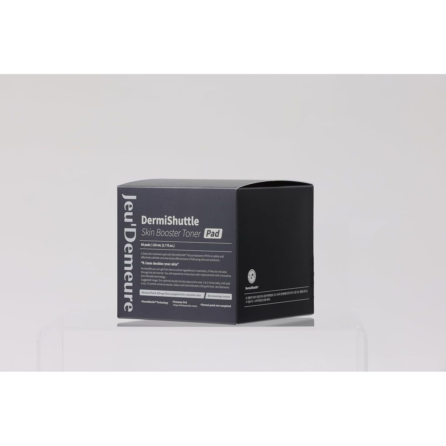 JEU'DEMEURE Dermishuttle Skin Booster Toner Pad – 60 Pads | Gentle Exfoliation & Pore Refinement