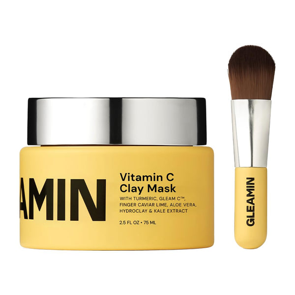 Gleamin Vitamin C Clay Mask – 75ml | Brightening & Dark Spot Treatment