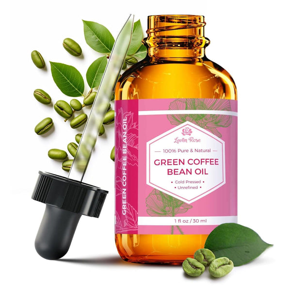 Leven Rose Green Coffee Bean Oil – 30ml | Cold-Pressed Hydration, Firming & Scar Care