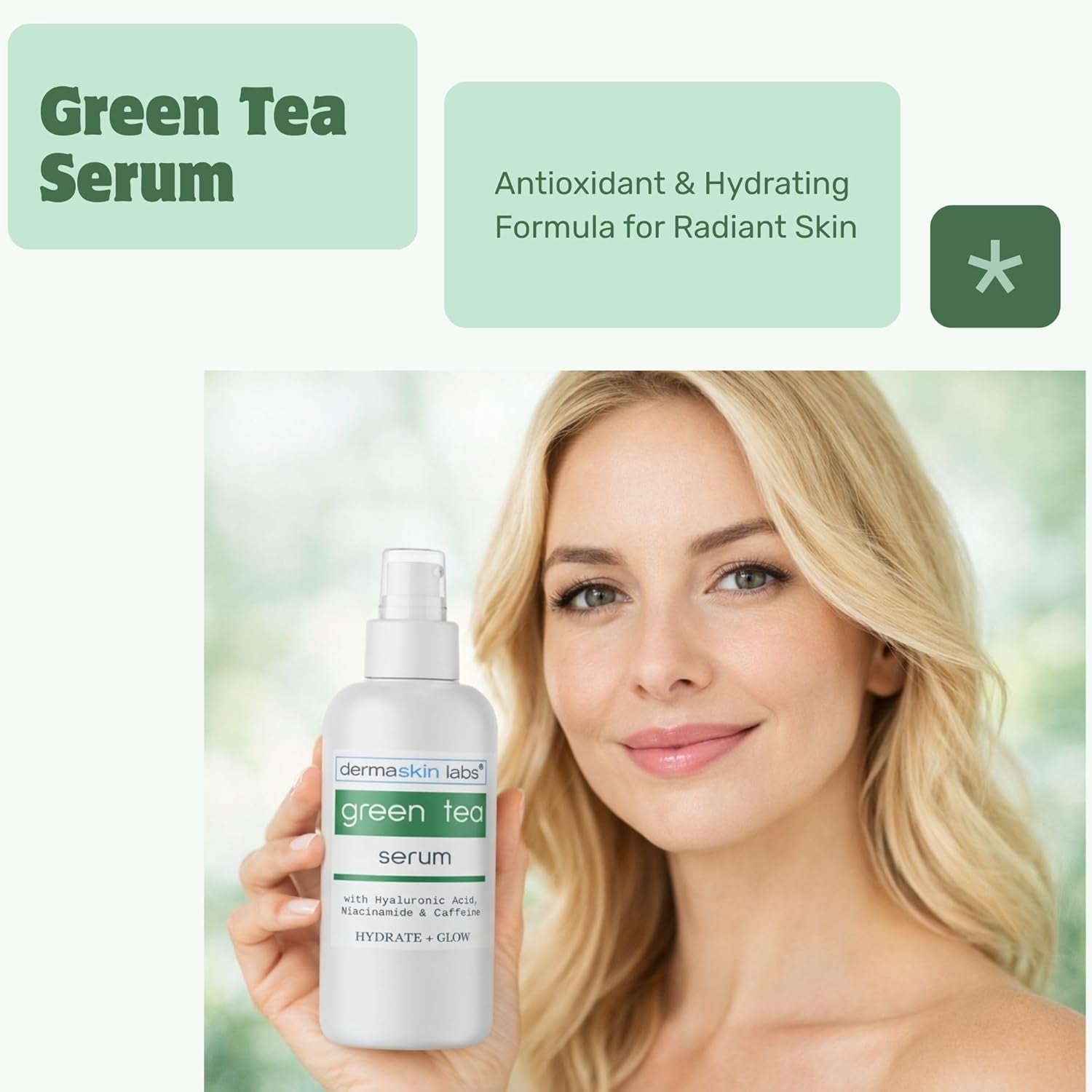 Dermaskin Labs Green Tea Serum Hydrate + Glow - 118ml
