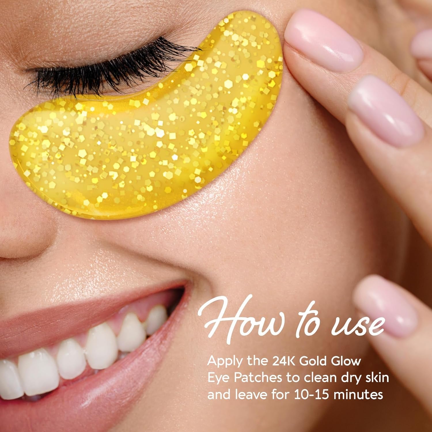 MAREE 24K Gold Glow Under Eye Gels – 20 Pairs | Brighten, Depuff & Hydrate Tired Eyes