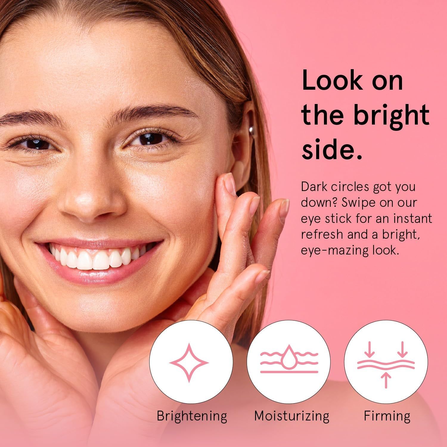 grace & stella Brightening Eye Stick (Caffeine) – 3.5g | Instantly Depuffs, Hydrates & Brightens Tired Eyes