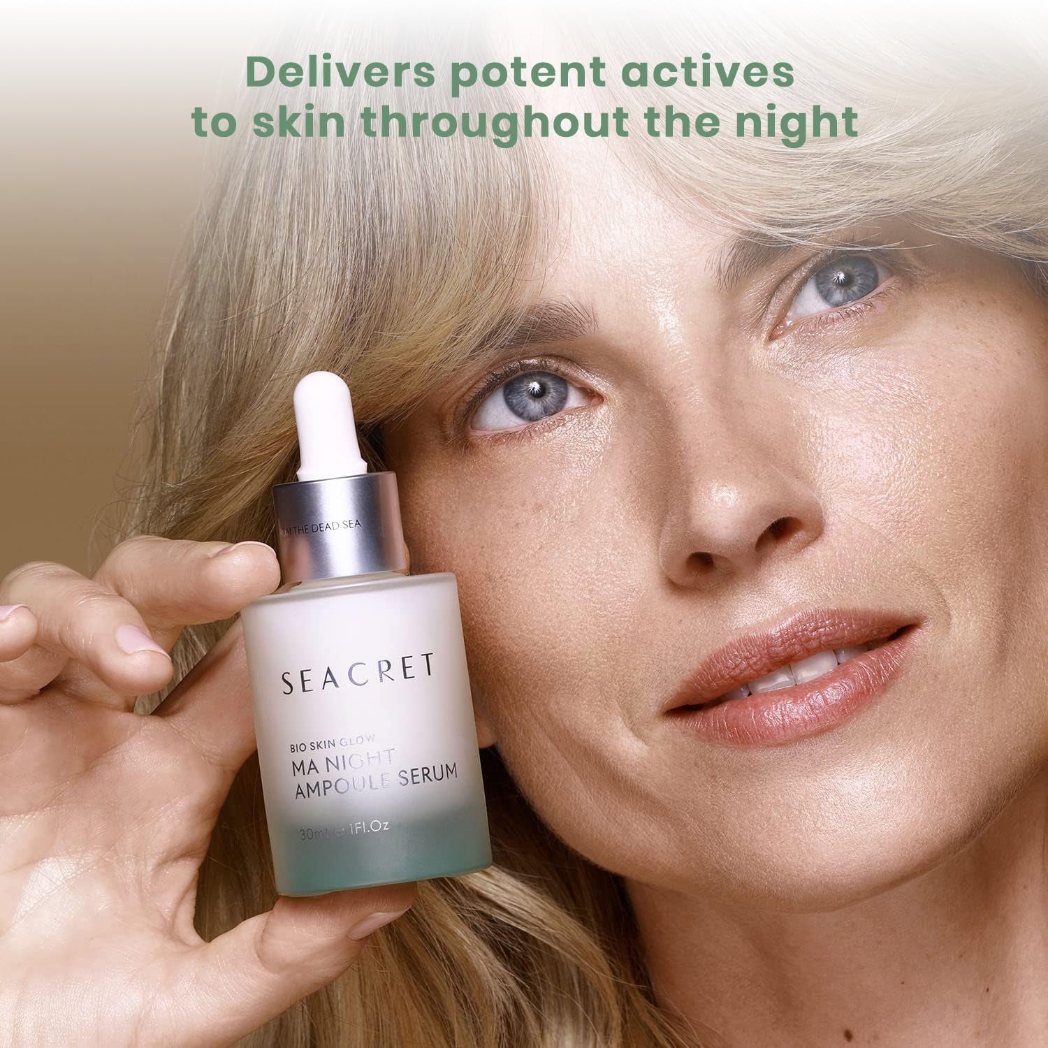 SEACRET MA Night Ampoule Serum – 30ml | Multi-Acid Overnight Glow Booster for Radiant, Youthful Skin