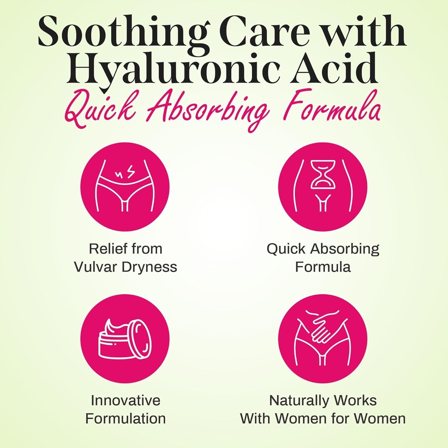 Vulvar Moisturizing Cream for Dryness, Itching, Irritation, Redness Due to Menopause, Childbirth, Breastfeeding, Low Estrogen - Lightweight Hydrating Formula for Sensitive Skin, 2 Oz