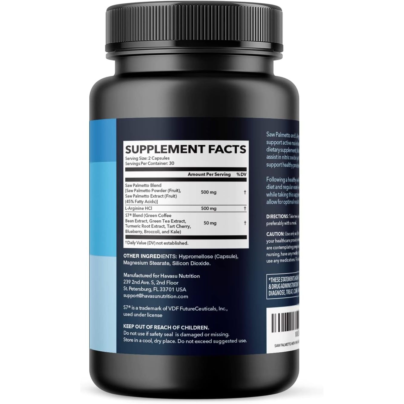 HAVASU NUTRITION Saw Palmetto Active Male – 60 Capsules | Prostate, Performance & Hair Support