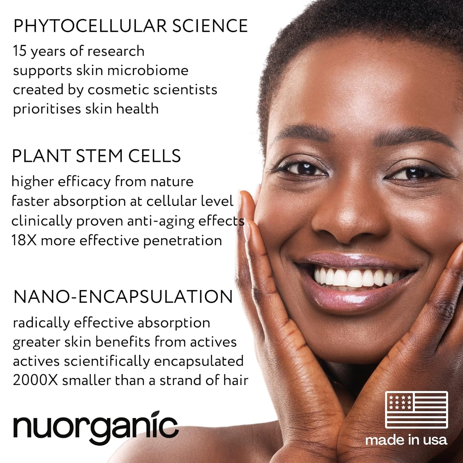 NuOrganic Cosmetics Advanced Hyaluronic Acid Serum – 30ml | Deep Hydration & Anti-Aging with PhytoCellular Science