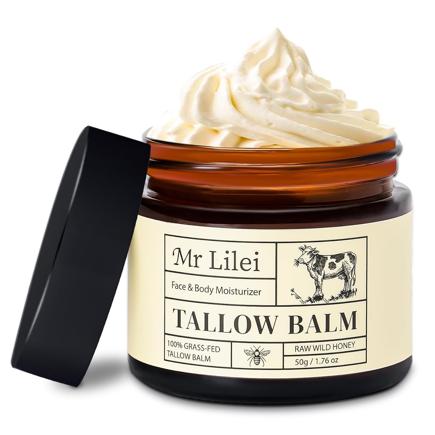 Mr Lilei Tallow Balm Face & Body Moisturizer – 50g | Deeply Nourishing, Natural Hydration for All Skin Types