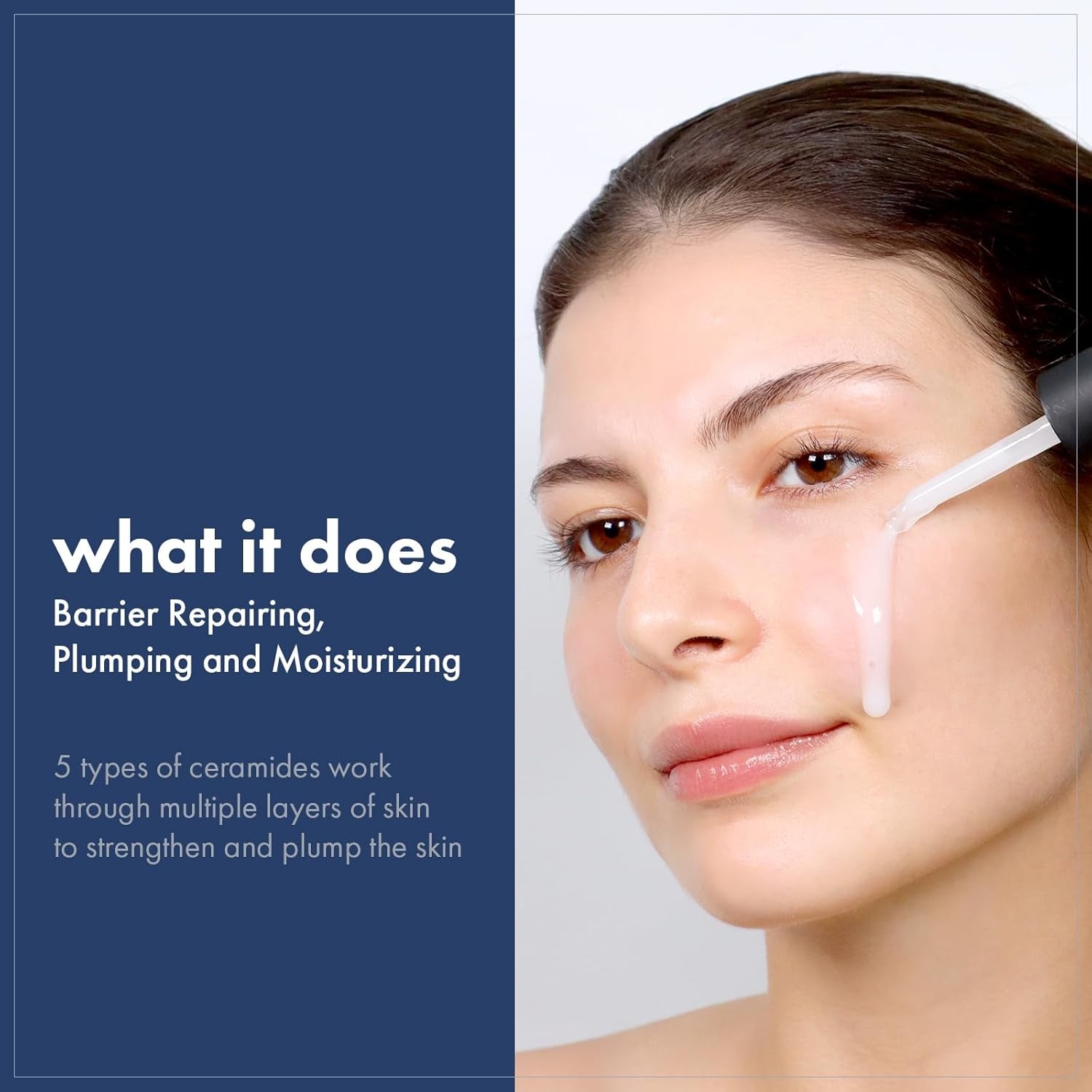 Ceramide Barrier Serum, Hydrating Serum for Face, 1,250Ppm Ceramide Complex, Niacinamide, Collagen, Panthenol, Centella, Glass Skin, Fragrance-Free, Korean Skin Care, 33 Ml / 1.11 Fl. Oz.