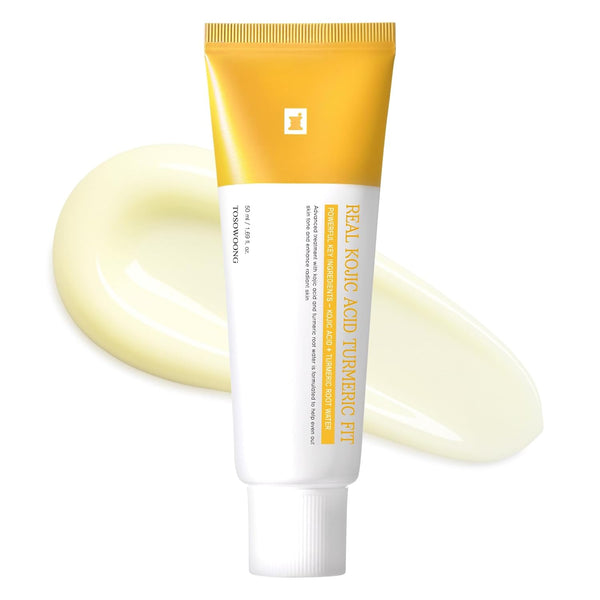 Real Kojic Acid Turmeric Fit, Dark Spot Wrapping Mask, Vitamin C & Glutathione Peel off Facial Mask for Even Tone, Elasticity, Hydrating, Glow, Glass Skin, Korean Skincare, 50Ml/1.69 Fl. Oz.