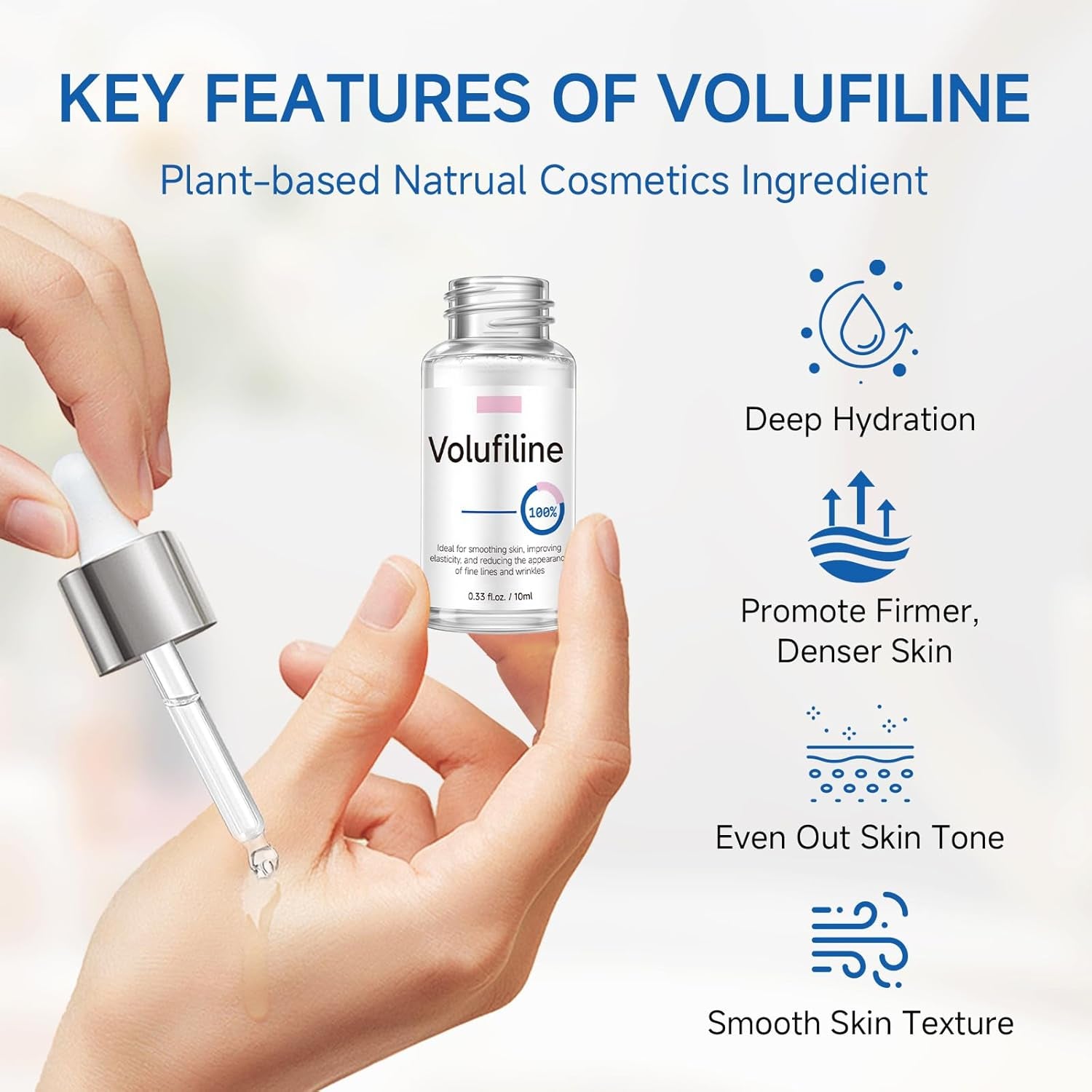 VINDATE Volufiline Serum – 10ml x 2 Pieces | Customisable Plumping & Firming Booster