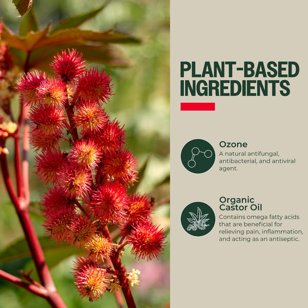 PurO3 Ozone-Infused Castor Oil – 59ml | Fully Ozonated Organic Castor Oil for Skin & Wellness