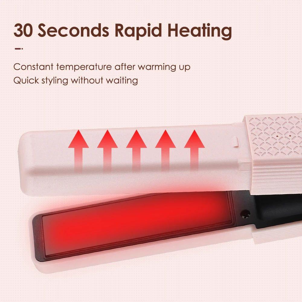 2 - in - 1 Hot Comb and Curler - Glam Global UK