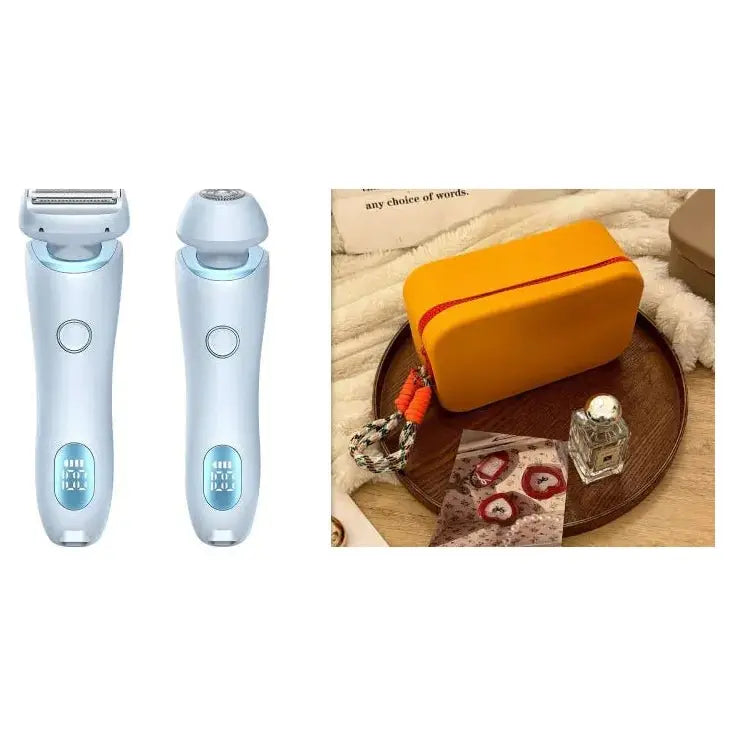 2 - in - 1 Rechargeable Hair Removal Epilator – Gentle, Waterproof Electric Shaver - Glam Global UKGlam Global UK