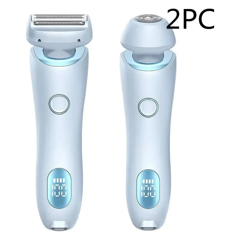 2 - in - 1 Rechargeable Hair Removal Epilator – Gentle, Waterproof Electric Shaver - Glam Global UKGlam Global UK