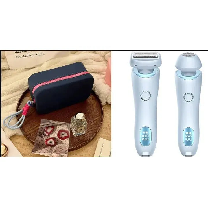 2 - in - 1 Rechargeable Hair Removal Epilator – Gentle, Waterproof Electric Shaver - Glam Global UKGlam Global UK