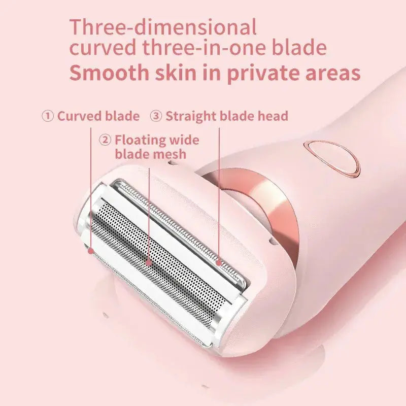 2 - in - 1 Rechargeable Hair Removal Epilator - Glam Global UK