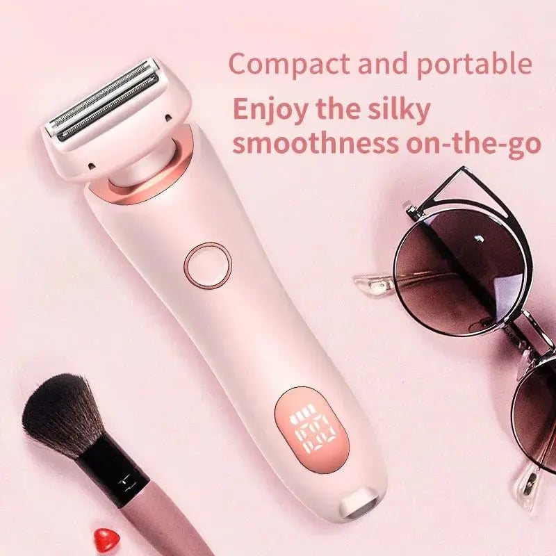 2 - in - 1 Rechargeable Hair Removal Epilator - Glam Global UK