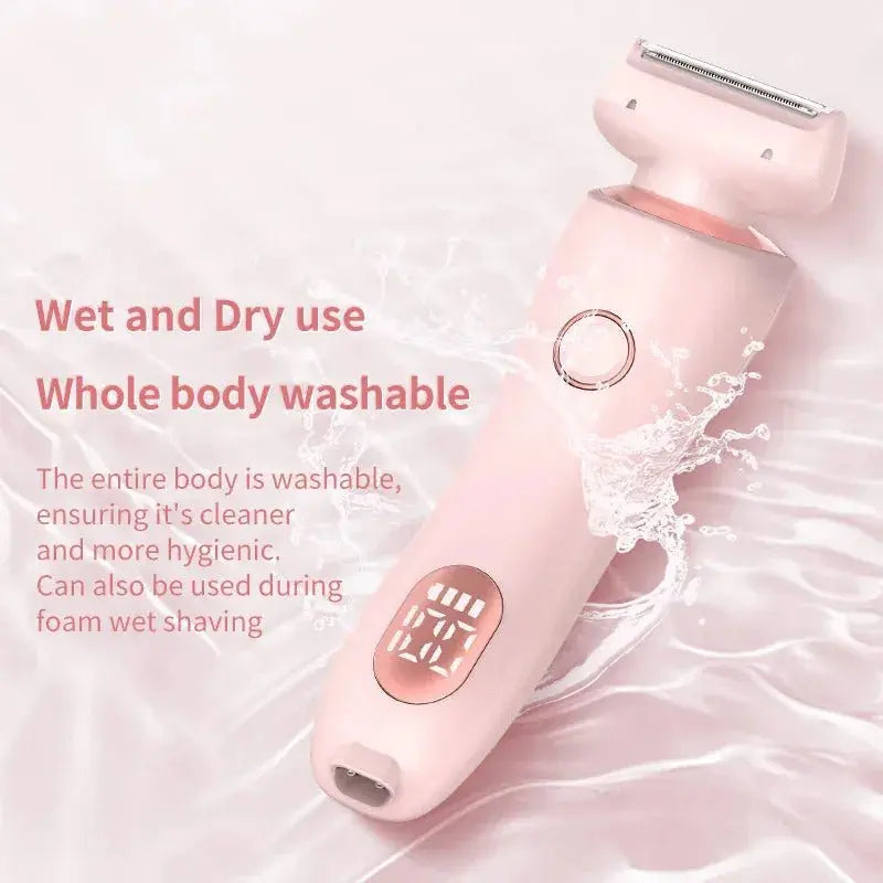 2 - in - 1 Rechargeable Hair Removal Epilator – Gentle, Waterproof Electric Shaver - Glam Global UKGlam Global UK