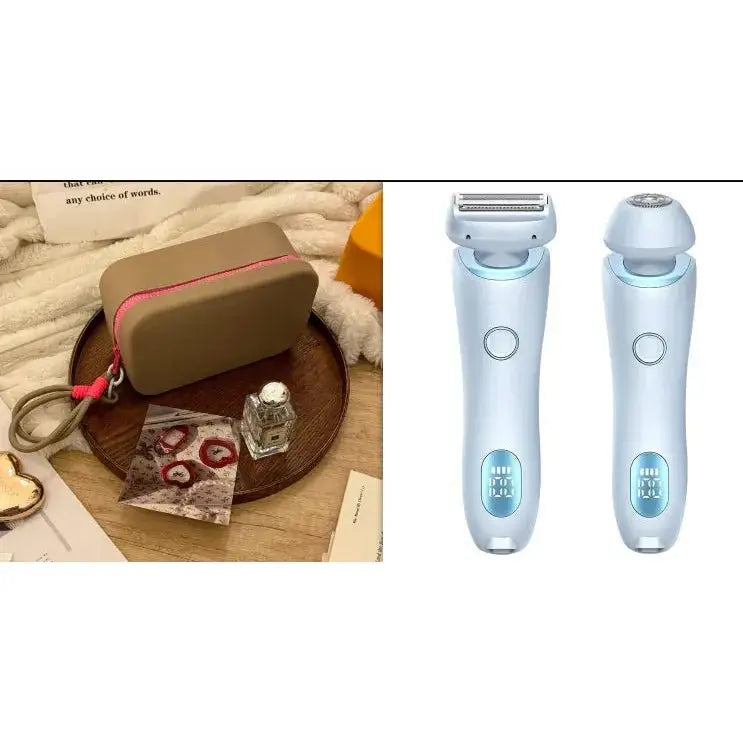 2 - in - 1 Rechargeable Hair Removal Epilator – Gentle, Waterproof Electric Shaver - Glam Global UKGlam Global UK