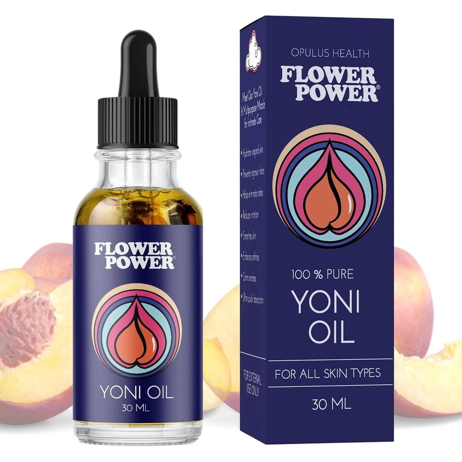 Flower Power 100% Pure Yoni Oil – 30ml | Nourish, Soothe & Balance Intimate Skin