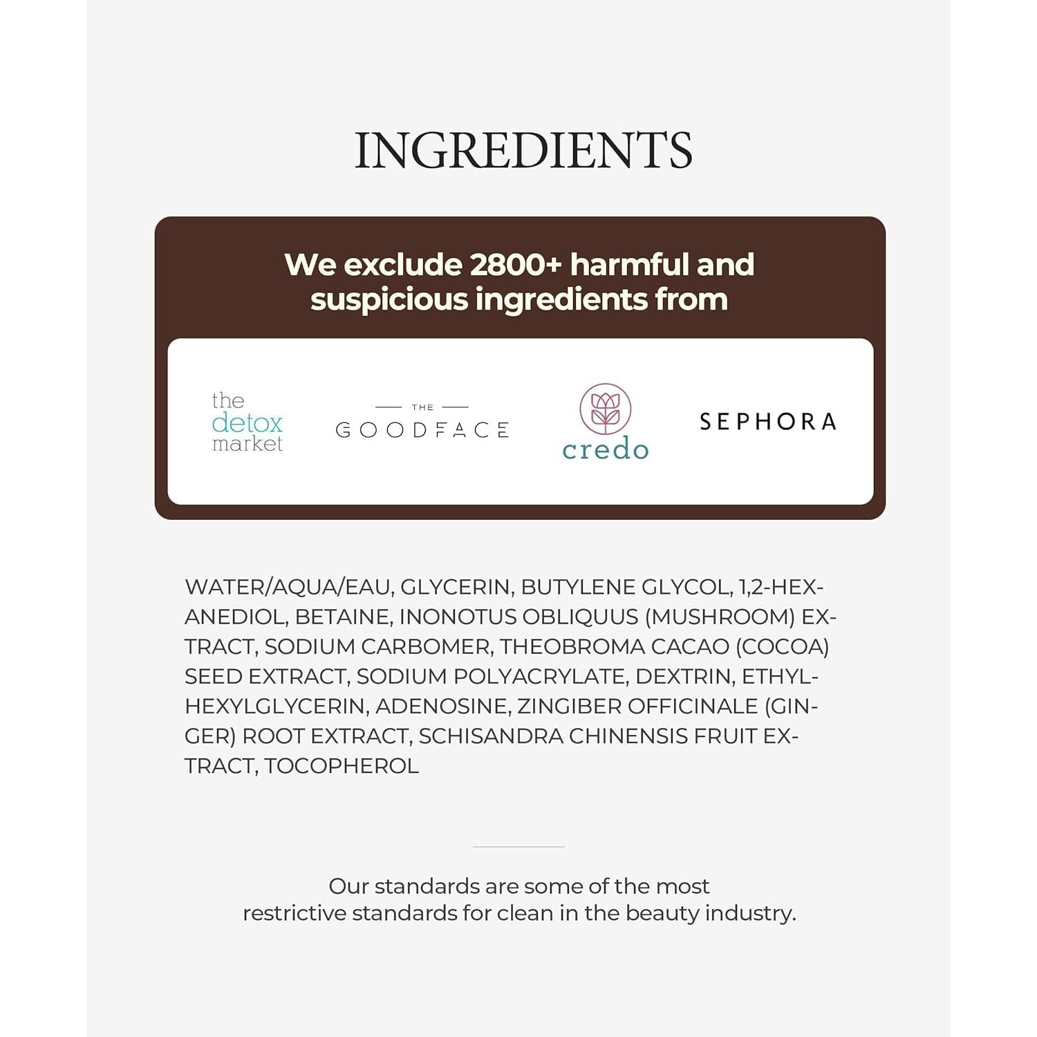 SERUMKIND Chaga Mushroom Serum for Face - Betaine Moisture Boost + Chaga-Derived Beta Glucans - Deep Hydration for Extremely Dry Skin - Korean Skincare - Vegan & Cruelty-Free – 1.01 Fl.Oz.