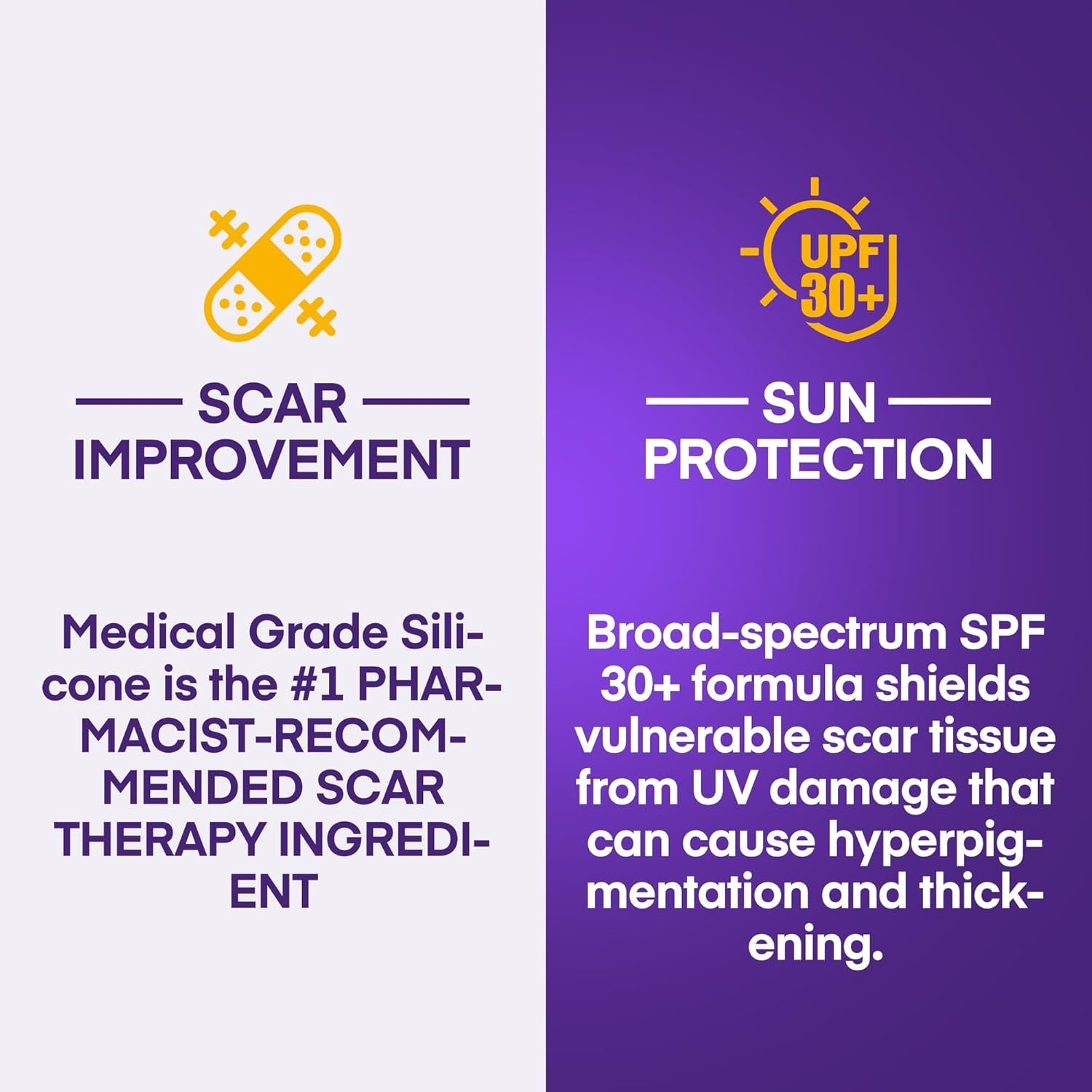 MURASAKI BEAUTY 100% Silicone Scar Gel with SPF 30 – 30g | Professional Scar Treatment for All Skin Types