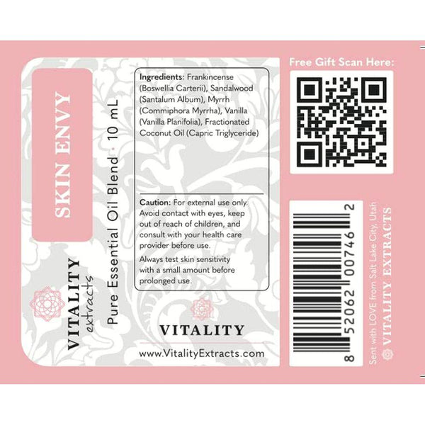 Skin Envy - Face Moisturizer Serum, Coconut Oil, Collagen, Vitamin E, Vegan, Frankincense Essential Care, Sandalwood Soothing, Clarifying, Skin Health