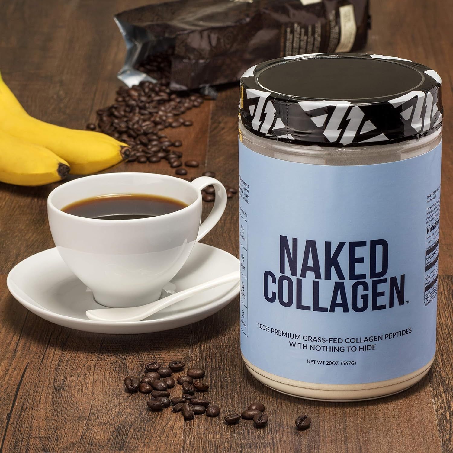 Naked Nutrition Naked Collagen Peptides – 567g | Pure Hydrolyzed Collagen for Skin, Hair, Joints & Workout Recovery