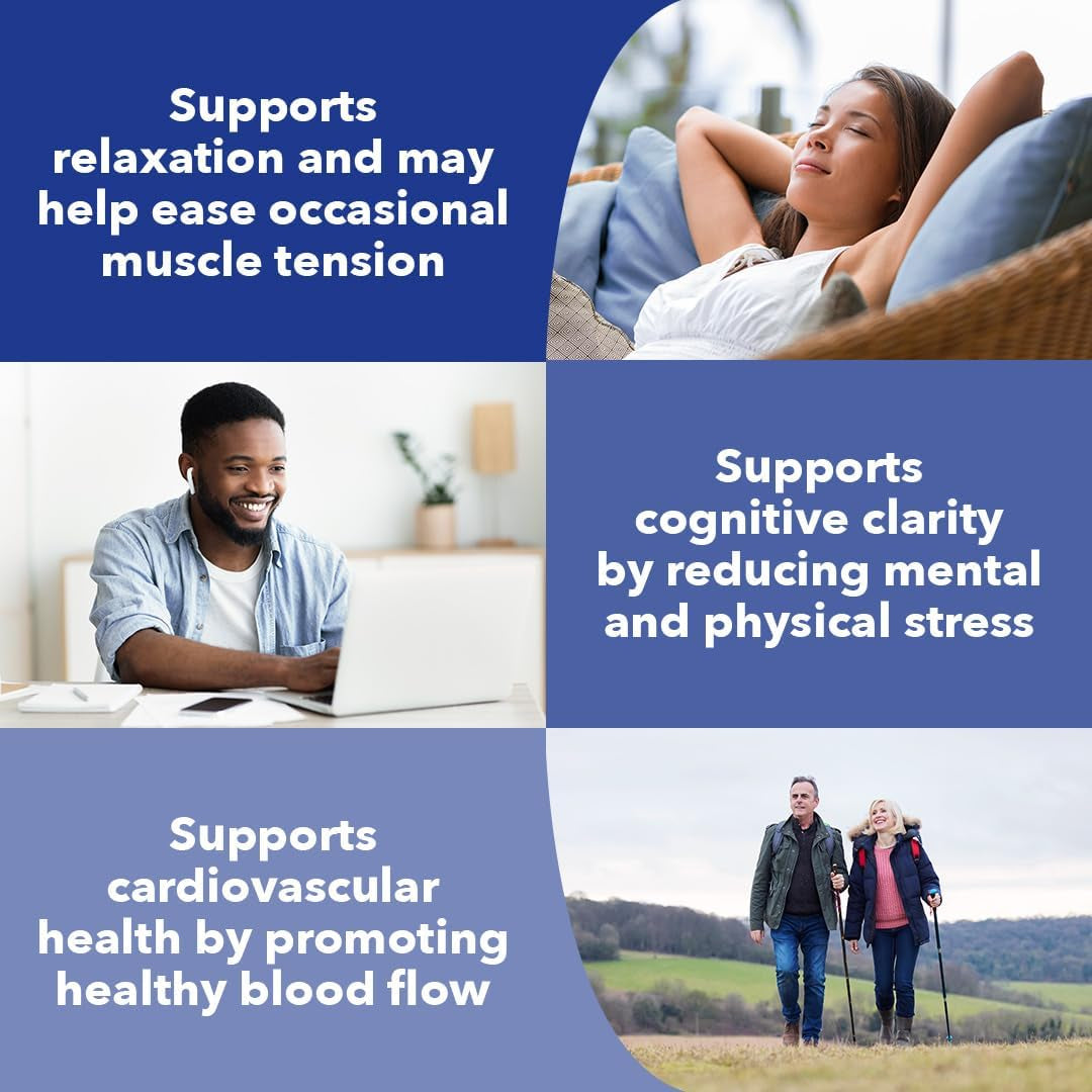 LifeSeasons Anxie-T Stress Support Supplement – 60 Capsules | Natural Stress & Anxiety Relief