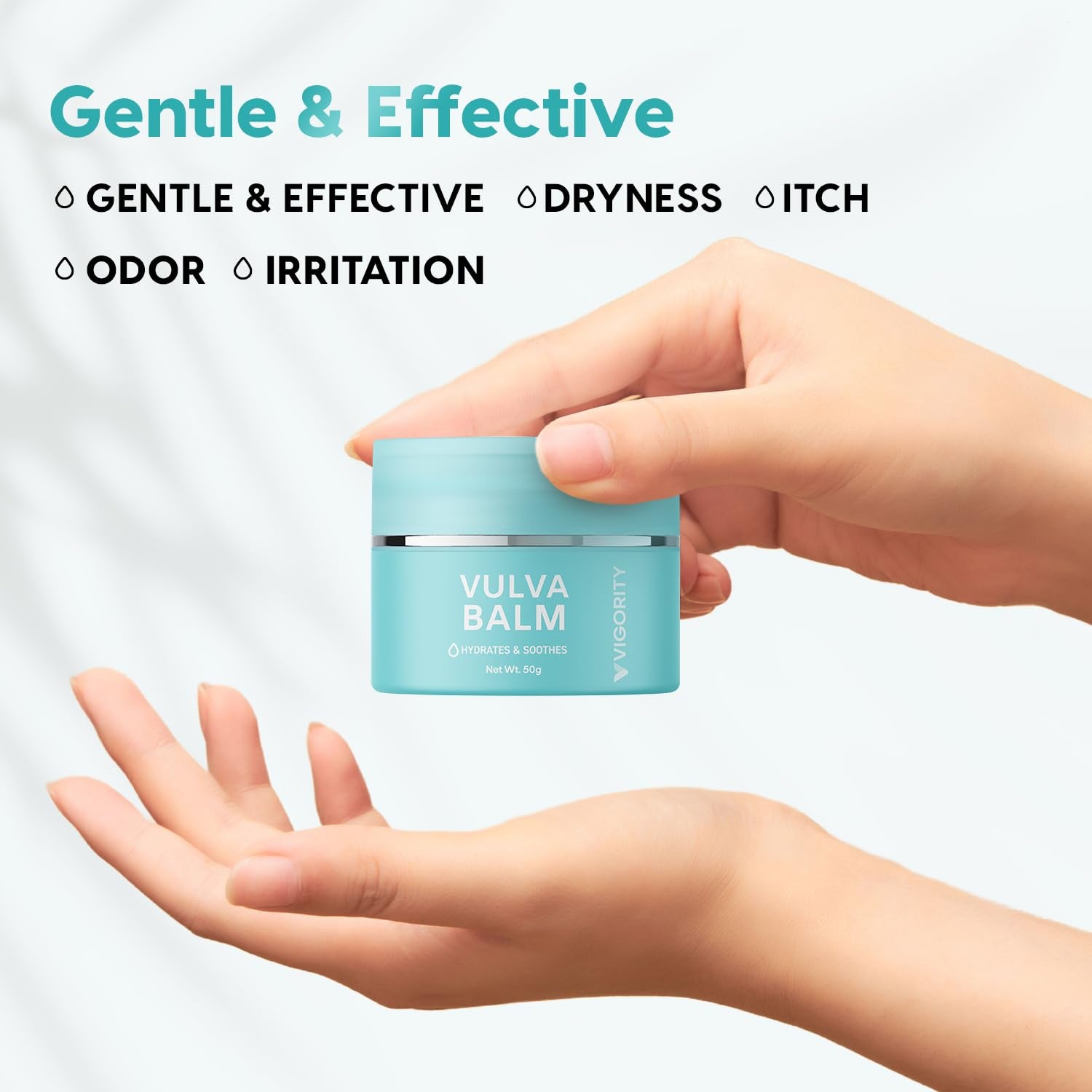 Vigority Vulva Balm Vaginal Hydrates & Soothes – 50g | Menopause Relief, Intimate Dryness & Daily Comfort
