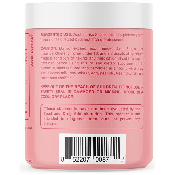 Sunergetic Vaginal Probiotic – 60 Capsules | Clinically Studied UREX® + Cranberry for pH Balance, Vaginal Flora & Urinary Tract Health