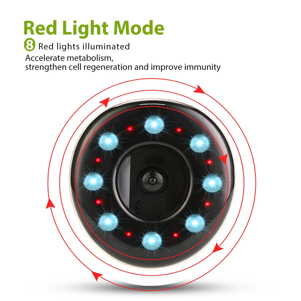 Intelligent Gua Sha Cupping Massager – LCD Display, Hot Compress & Red Light for Meridian Therapy