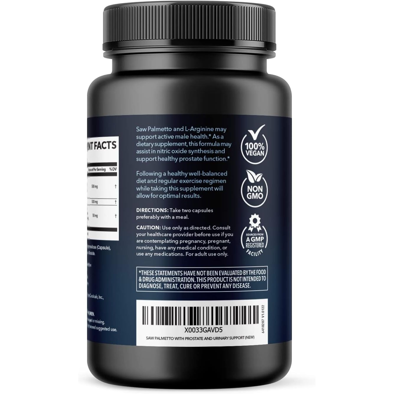 HAVASU NUTRITION Saw Palmetto Active Male – 60 Capsules | Prostate, Performance & Hair Support