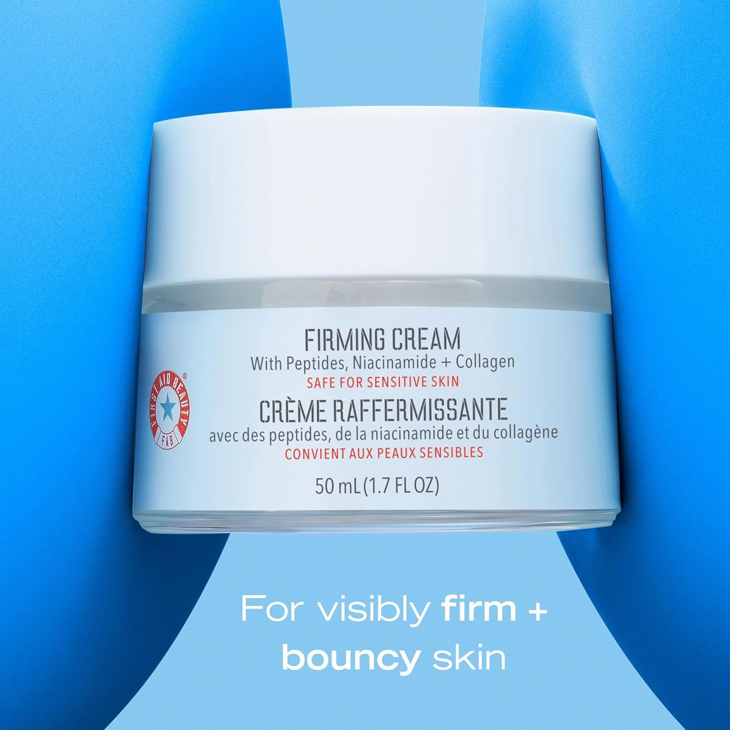 First Aid Beauty Firming Cream – 104ml | Collagen-Boosting Moisturizer for Youthful, Plump Skin