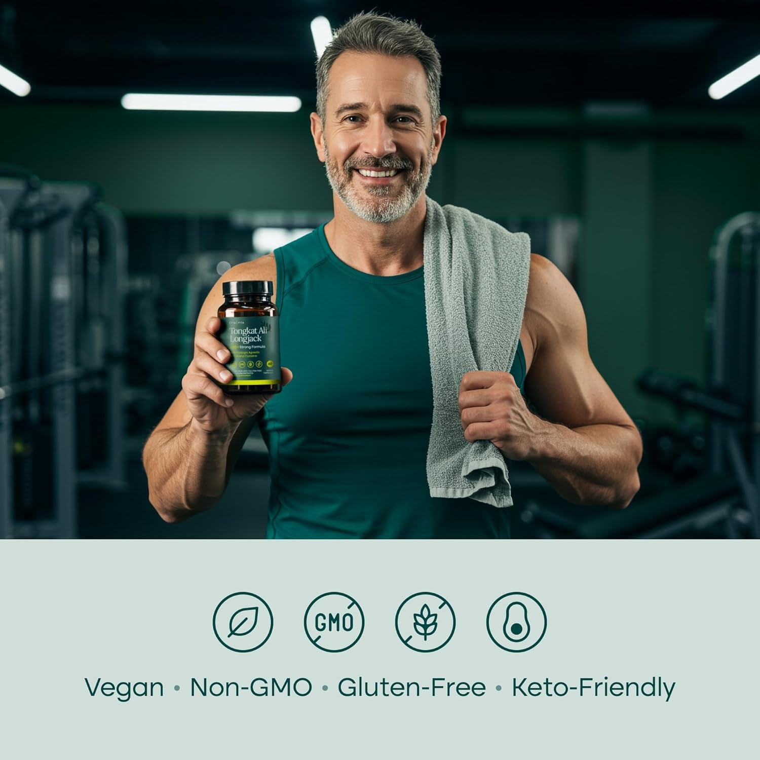 Potent Longjack - Tongkat Ali & Fadogia Agrestis Supplement for Men & Womens Energy, T Support, Lean Muscle Growth & Recovery, Hormonal Balance, Pre-Workout with Vegan NAC Liver Detox & Cleanse