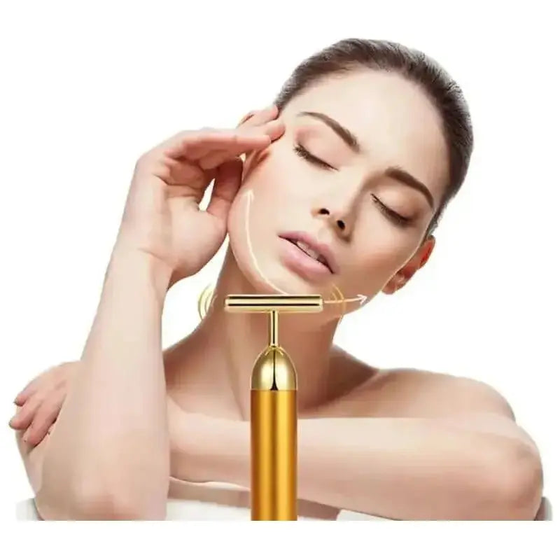 24K Gold Facial Roller Massager – Elevate Your Skincare Routine with Luxury - Glam Global UKGlam Global UK