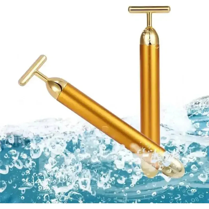 24K Gold Facial Roller Massager – Elevate Your Skincare Routine with Luxury - Glam Global UKGlam Global UK