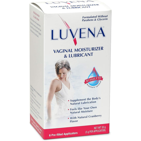 LUVENA Vaginal Moisturizer & Lubricant – 6 Pre-Filled Applicators x 5g | pH-Balanced, Long-Lasting Relief for Intimate Dryness