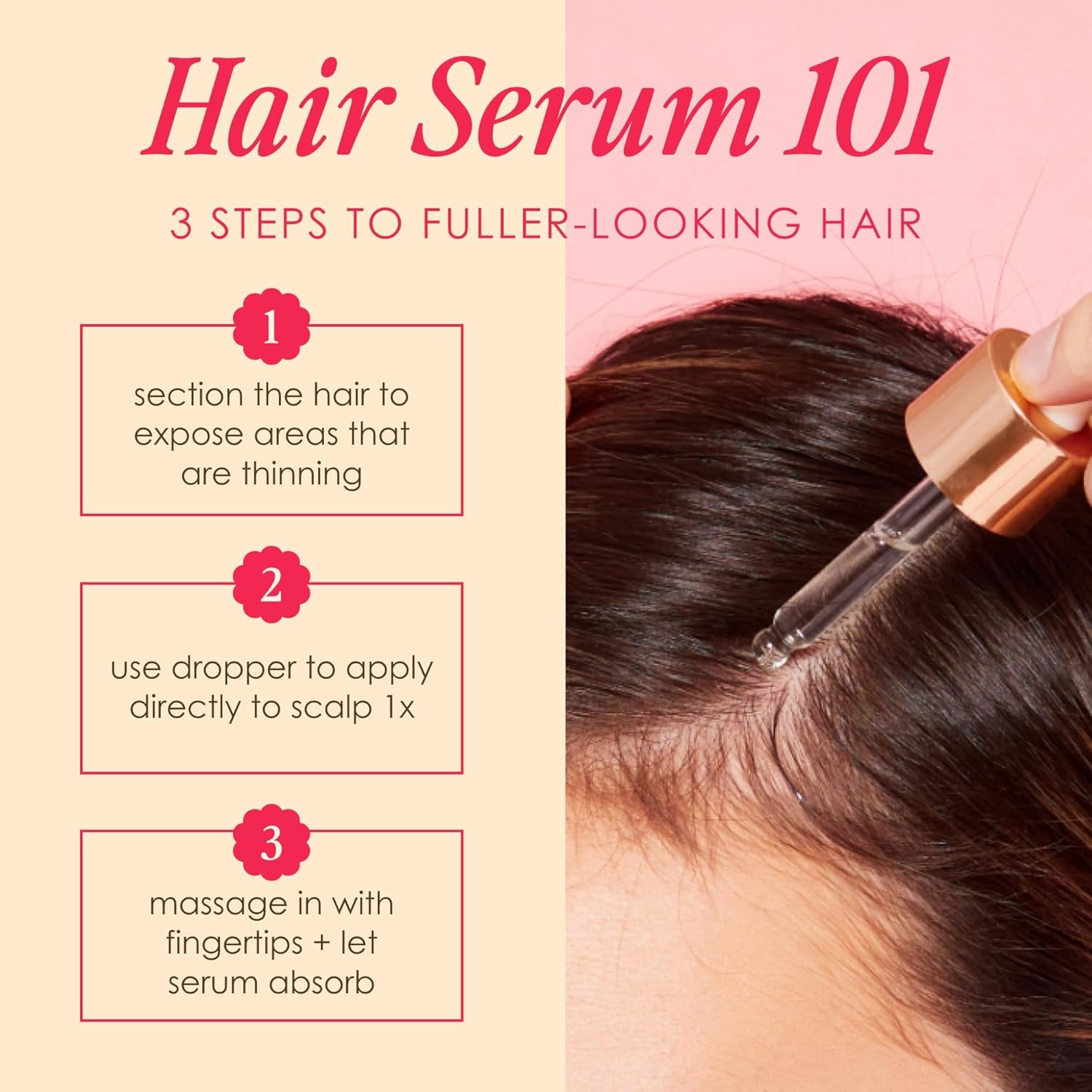Hair Serum for Men and Women, Promotes Thickness in Thinning Hair, Safe for Color Treated Hair