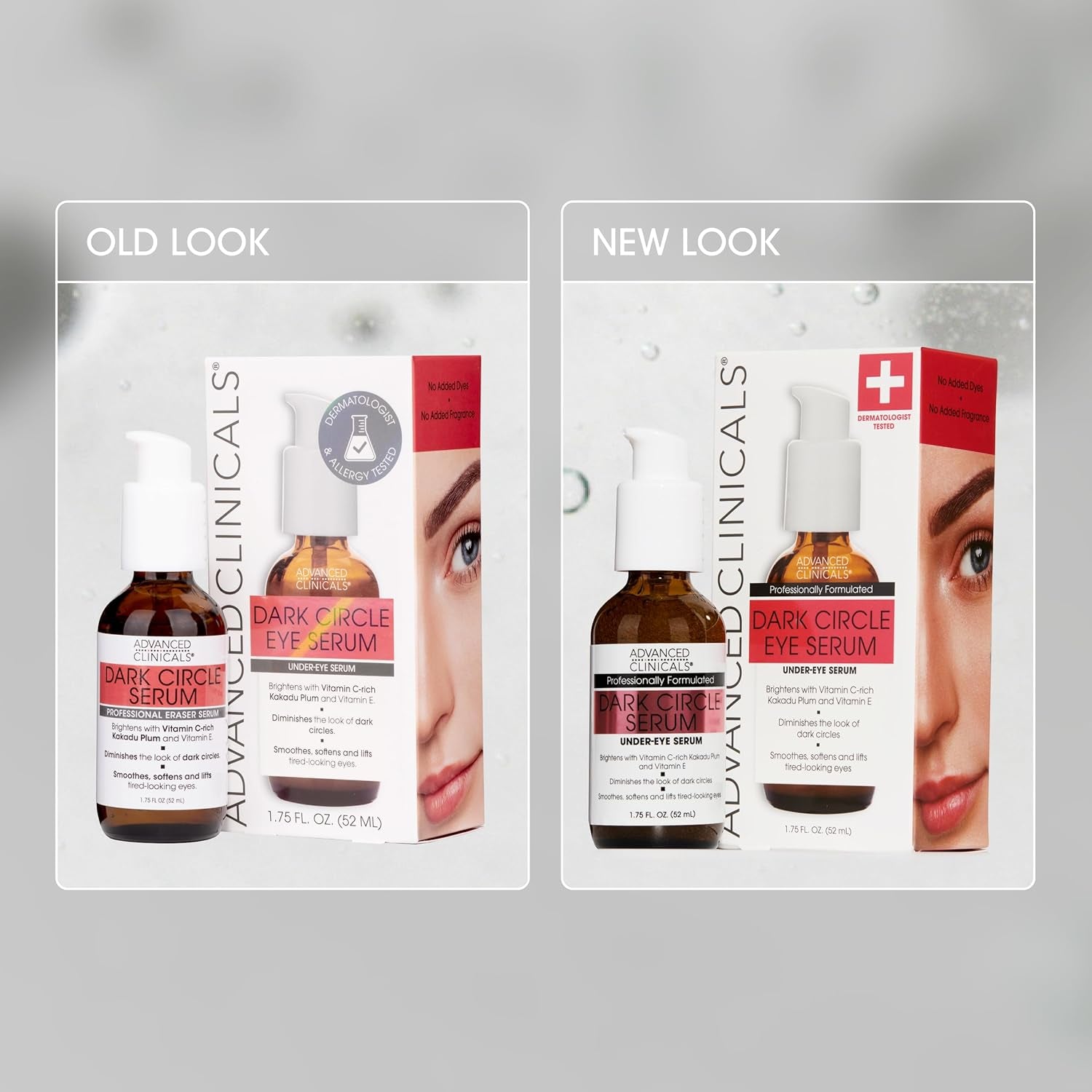 Dark Circle Caffeine under Eye Serum for Face with Hyaluronic Acid Moisturizer + Peptides | Brightening Vitamin C Serum Helps Improve Look of Puffy Eye & Fine Lines, 1.75 Fl Oz