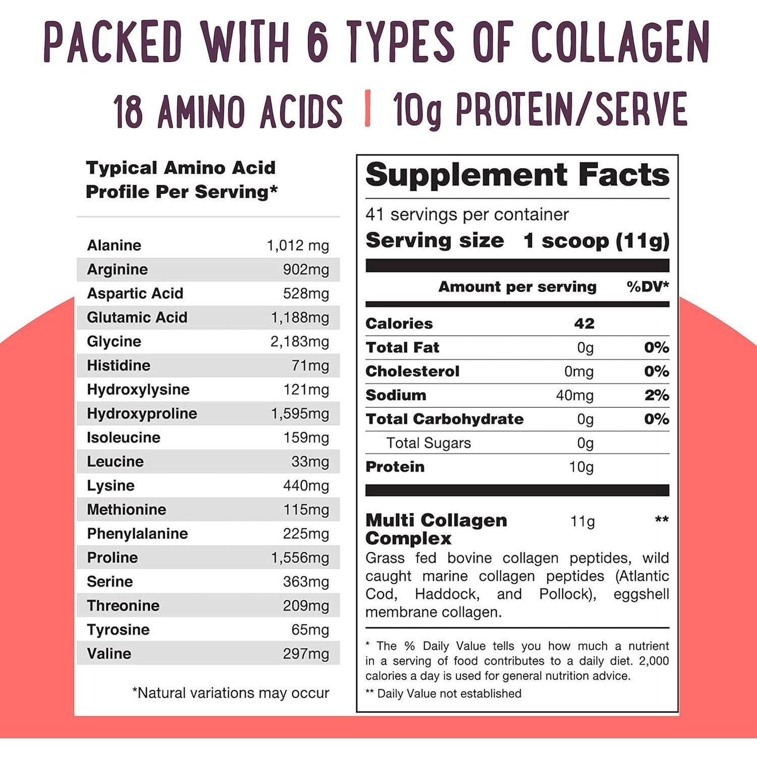 Mama Natural  Multi Collagen Protein, Unflavored - 454g