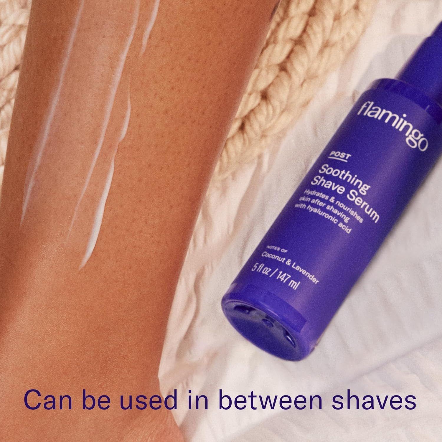 Flamingo 3-Step Shave Set | Exfoliate, Nourish & Soothe for Silky-Smooth Skin