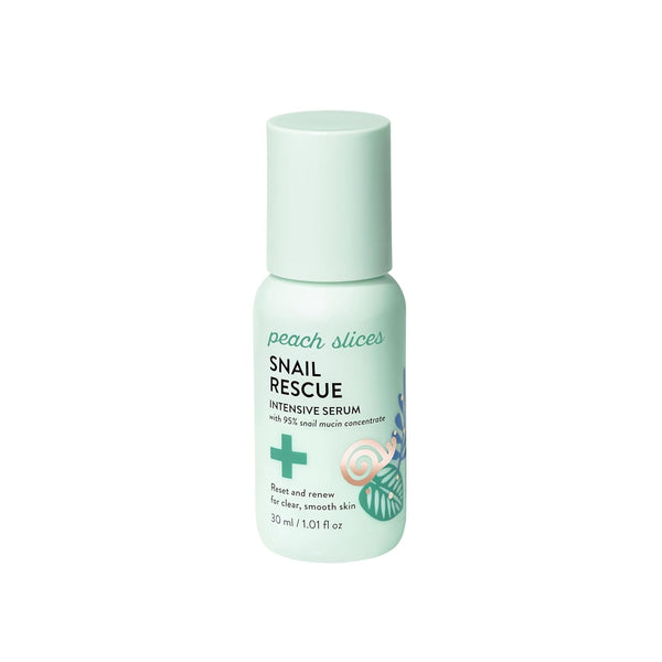 Peach Slices Snail Rescue Intensive Serum – 30ml | 95% Snail Mucin for Hydration, Clarity & Radiance