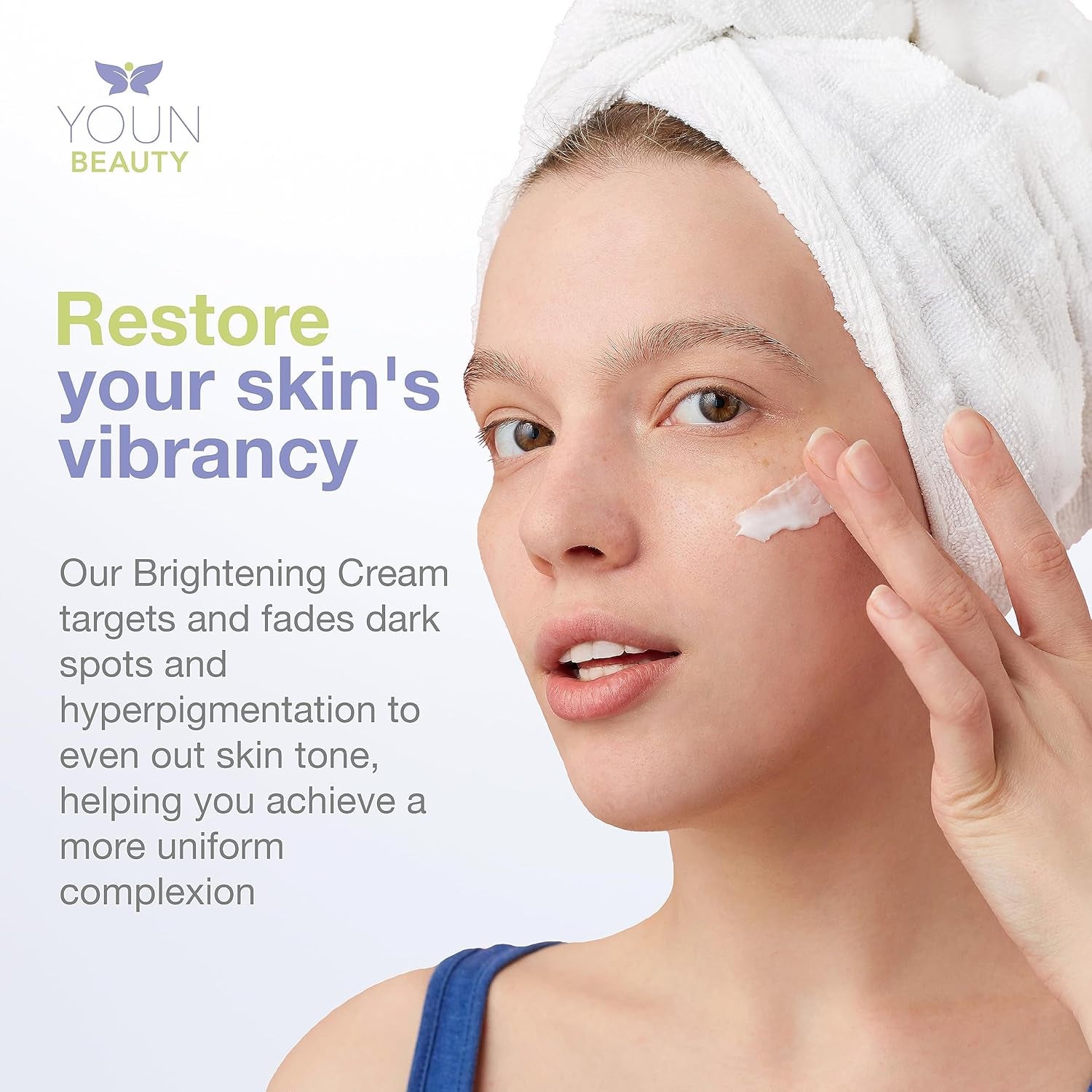 YOUN Beauty Brightening Cream – 50ml | Dark Spot Correcting & Radiance Boosting Moisturizer