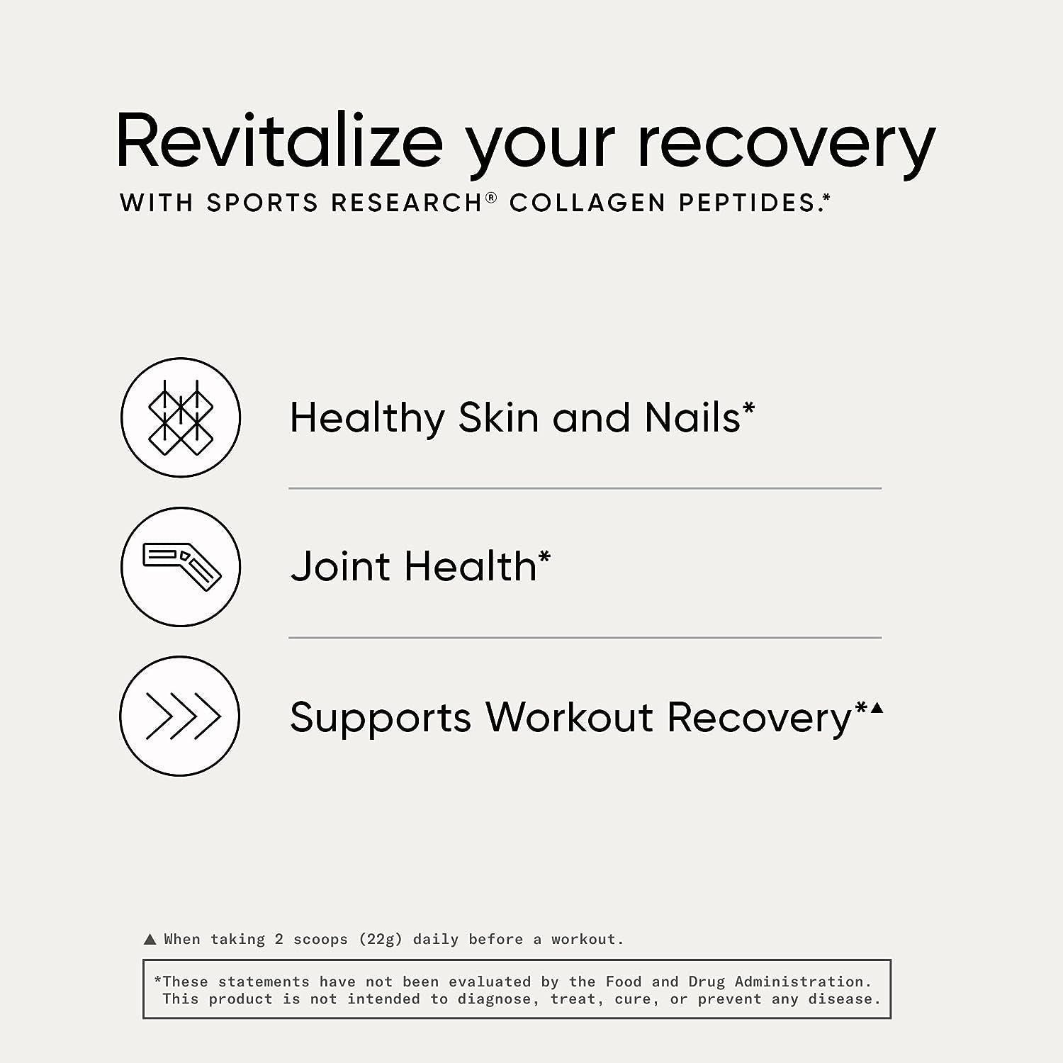 Collagen Peptides - Hydrolyzed Type 1 & 3 Collagen Powder Protein Supplement for Healthy Skin, Nails, & Joints - Easy Mixing Vital Nutrients & Proteins, Collagen for Women & Men