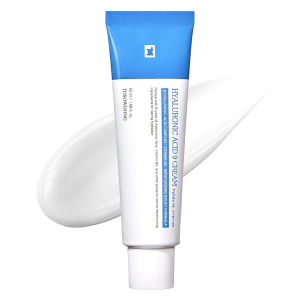 TOSOWOONG Hyaluronic Acid 9 Cream – 50ml | Intense Hydration & Skin Barrier Support for All Skin Types